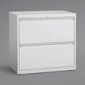 Hirsh Industries 23696 HL8000 Series White Two-Drawer Lateral File Cabinet 42023696